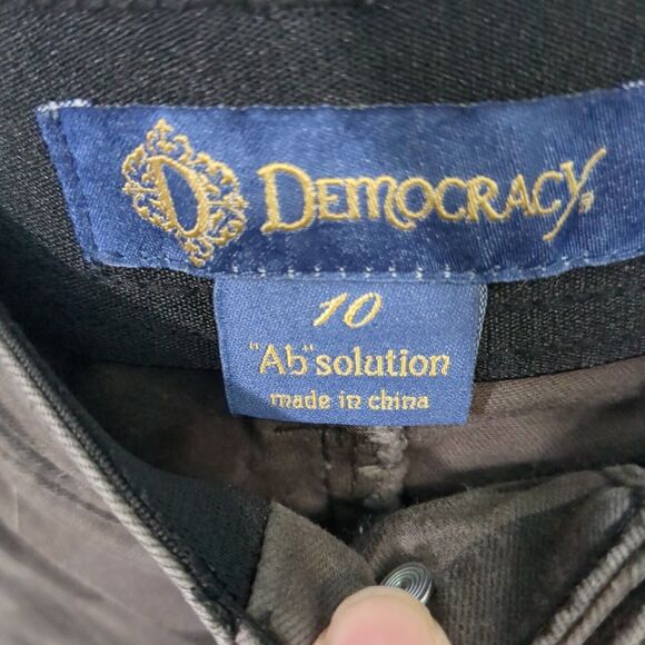 Democracy Gray Camo Camouflage Ab Technology Skinny Pants Jeans Womens 10 - Picture 5 of 5